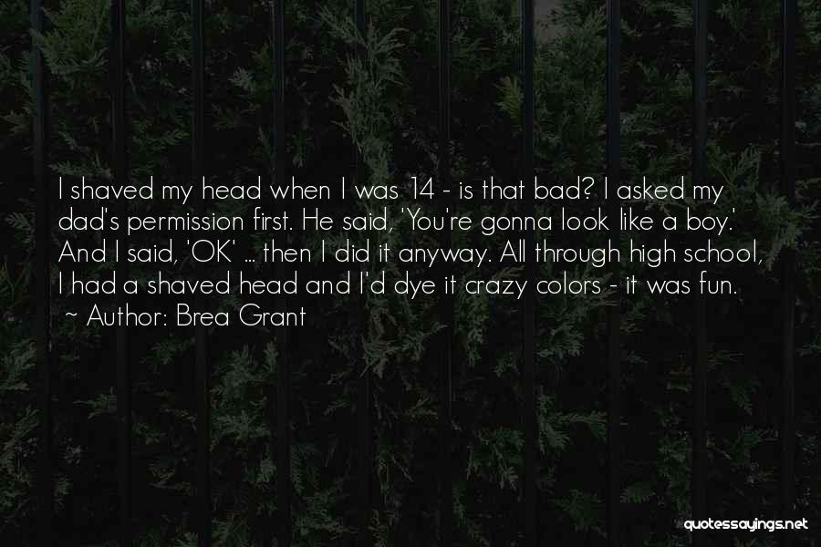 High School Fun Quotes By Brea Grant