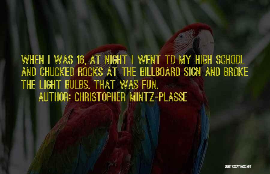 High School Fun Quotes By Christopher Mintz-Plasse