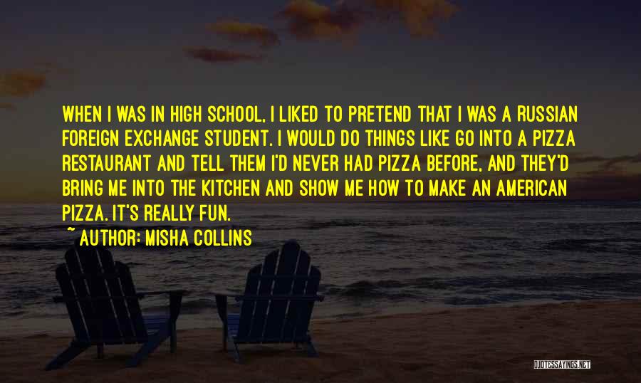 High School Is Fun Quotes By Misha Collins