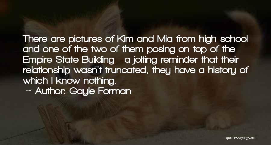 High School Pictures Quotes By Gayle Forman