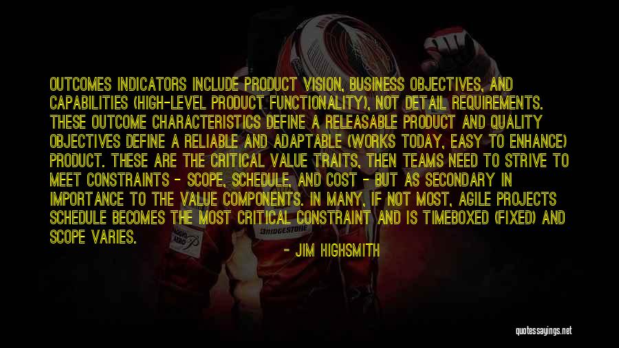 High Scope Quotes By Jim Highsmith High Scope Quotes By Jim Highsmith