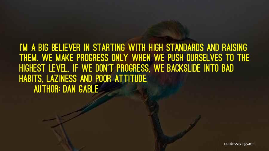 High Standards Quotes By Dan Gable
