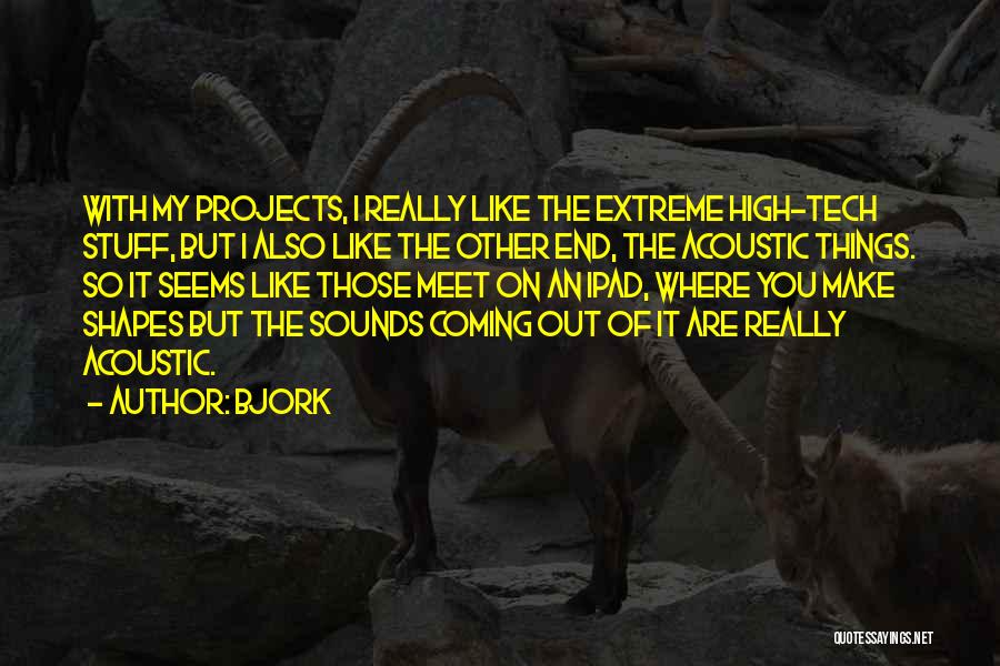 High Tech Quotes By Bjork