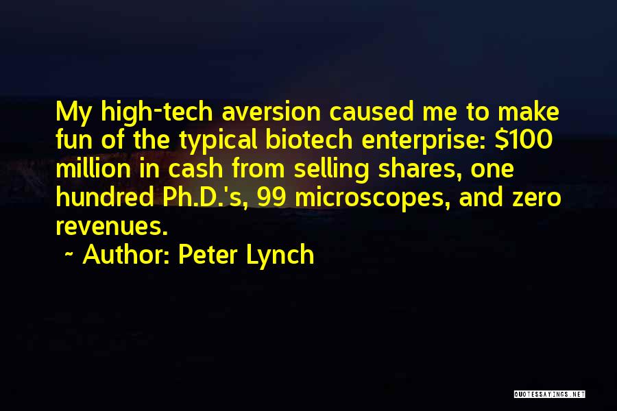 High Tech Quotes By Peter Lynch