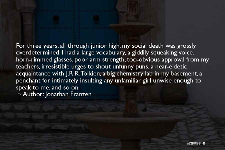 High Vocabulary Quotes By Jonathan Franzen