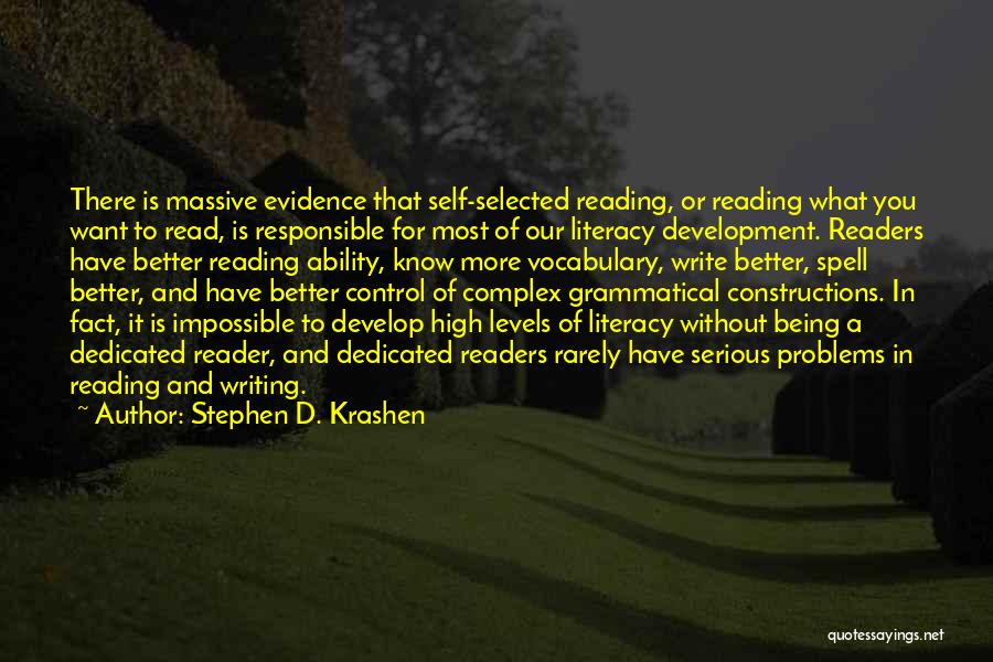 High Vocabulary Quotes By Stephen D. Krashen