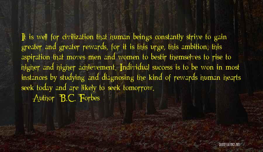 Higher Beings Quotes By B.C. Forbes