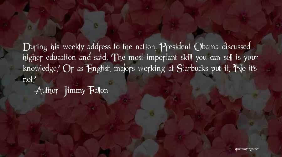 Higher Education Is Important Quotes By Jimmy Fallon
