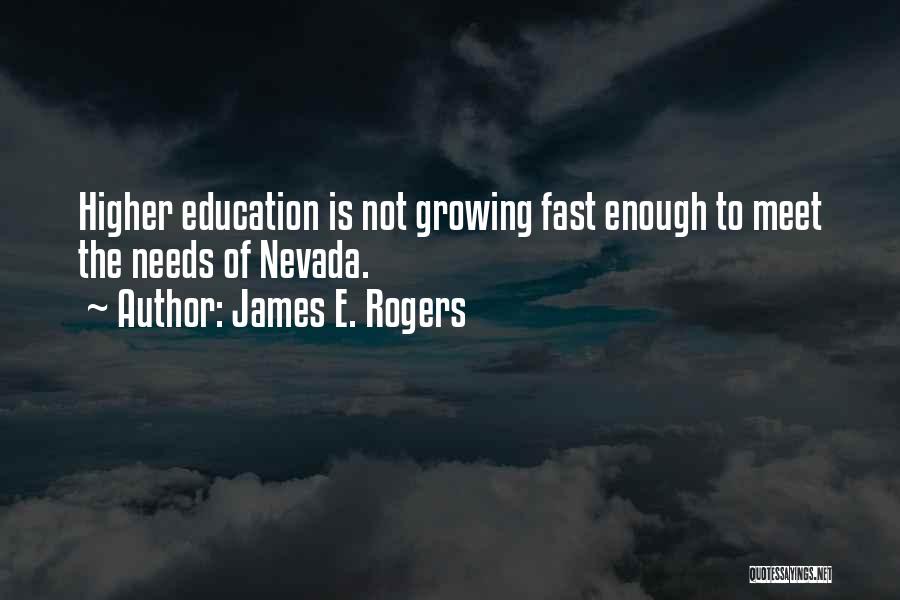 Higher Education Quotes By James E. Rogers