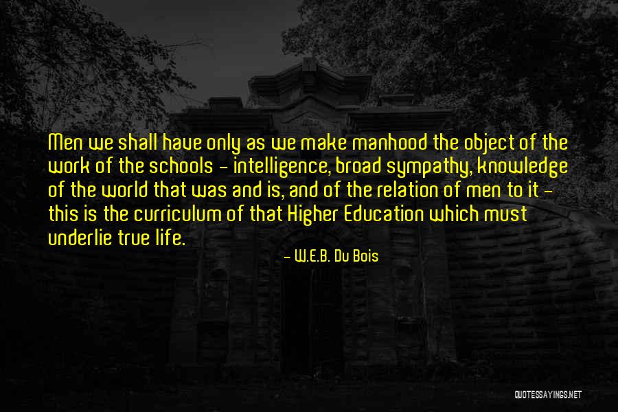 Higher Intelligence Quotes By W.E.B. Du Bois Higher Intelligence Quotes By W.E.B. Du Bois