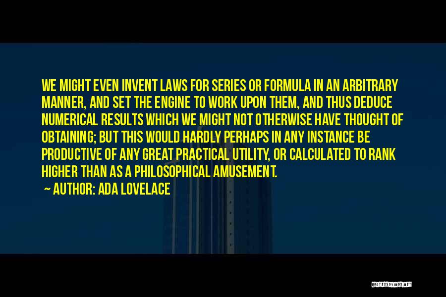 Higher Law Quotes By Ada Lovelace
