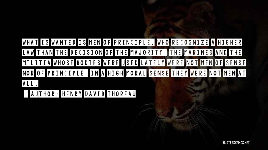 Higher Law Quotes By Henry David Thoreau