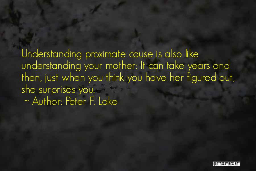 Higher Law Quotes By Peter F. Lake