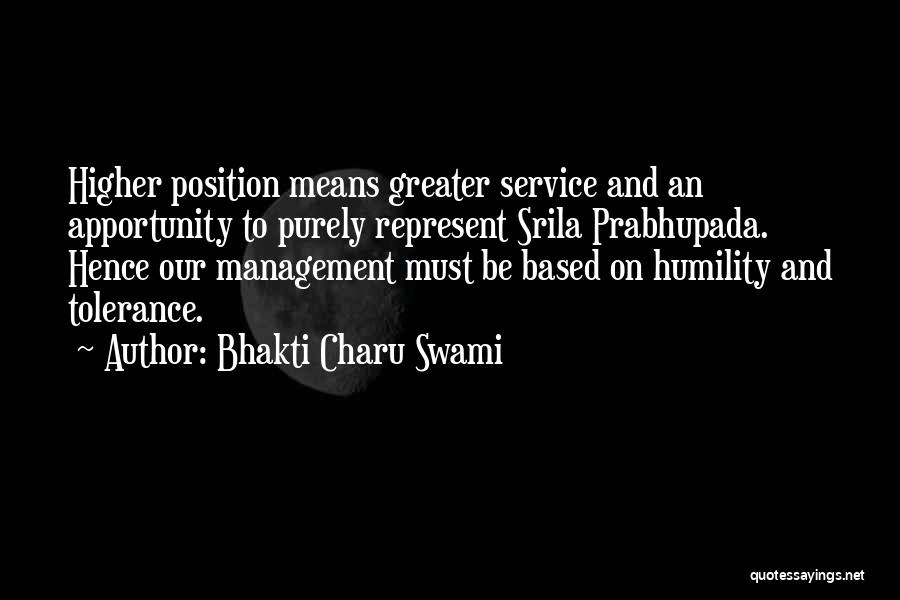 Higher Position Quotes By Bhakti Charu Swami