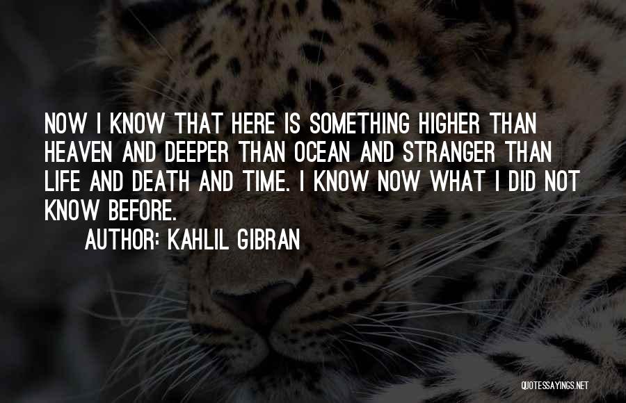 Higher Than Life Quotes By Kahlil Gibran