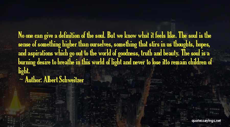 Higher Than Quotes By Albert Schweitzer