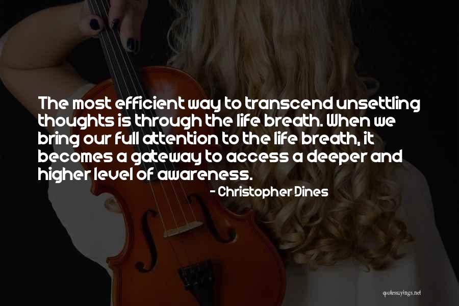 Higher Thoughts Quotes By Christopher Dines