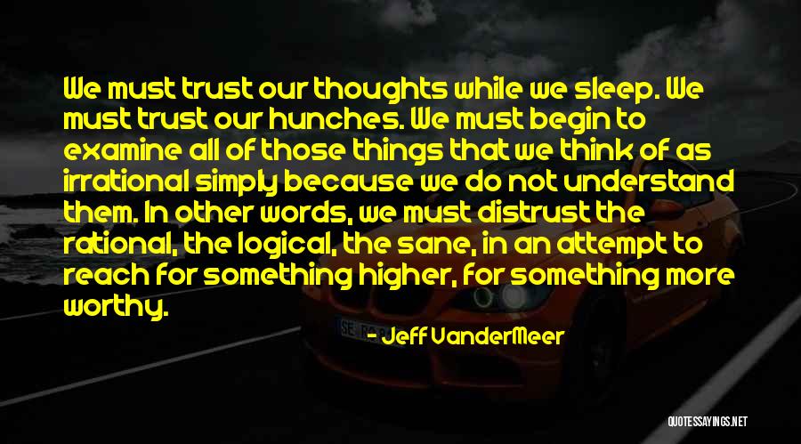 Higher Thoughts Quotes By Jeff VanderMeer