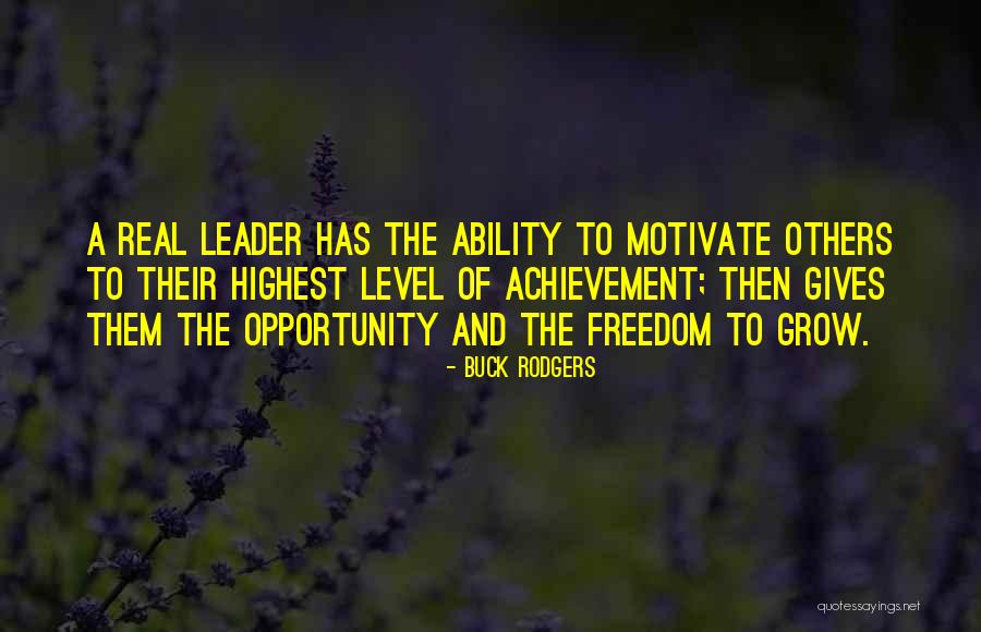 Highest Achievement Quotes By Buck Rodgers