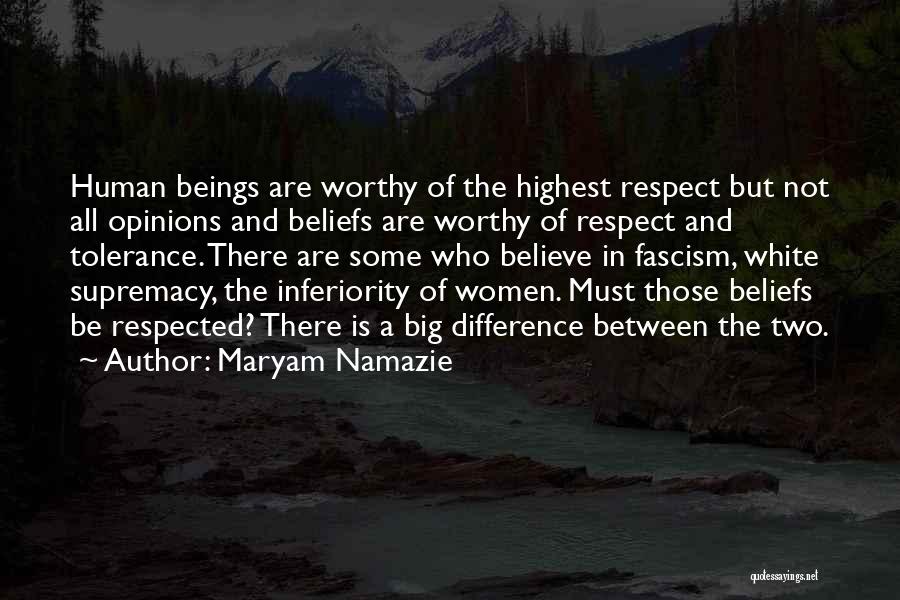 Highest Respect Quotes By Maryam Namazie