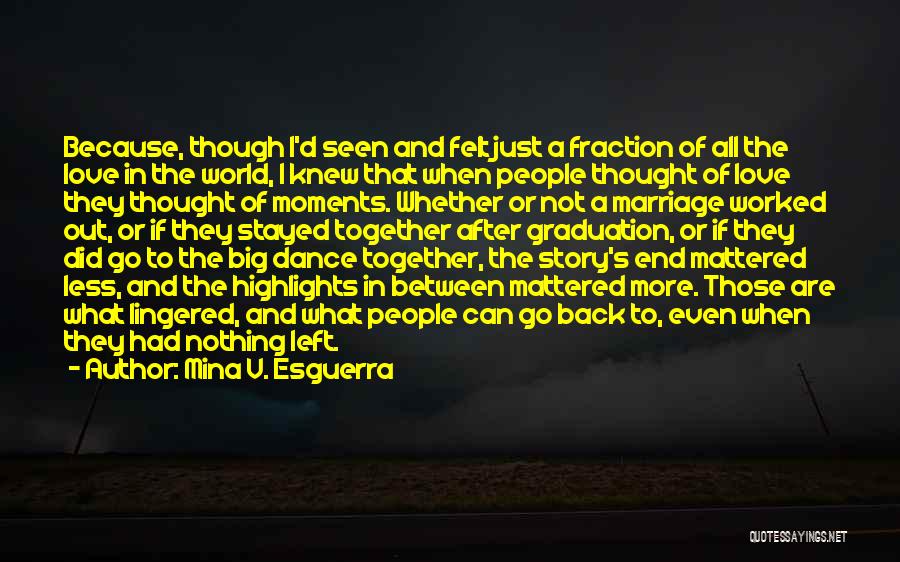 Highlights Quotes By Mina V. Esguerra