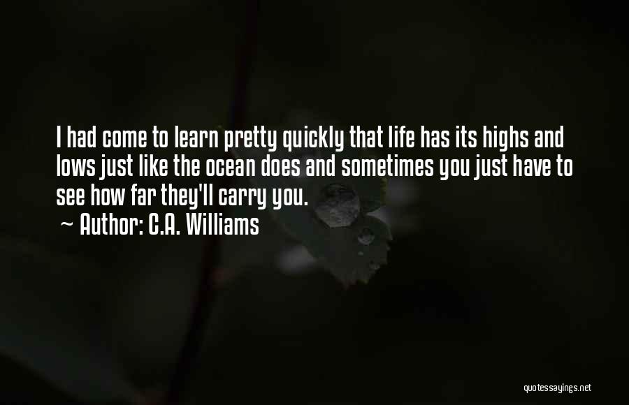 Highs And Lows In Life Quotes By C.A. Williams