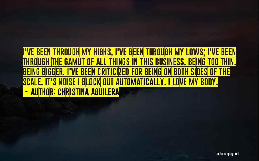 Highs Quotes By Christina Aguilera