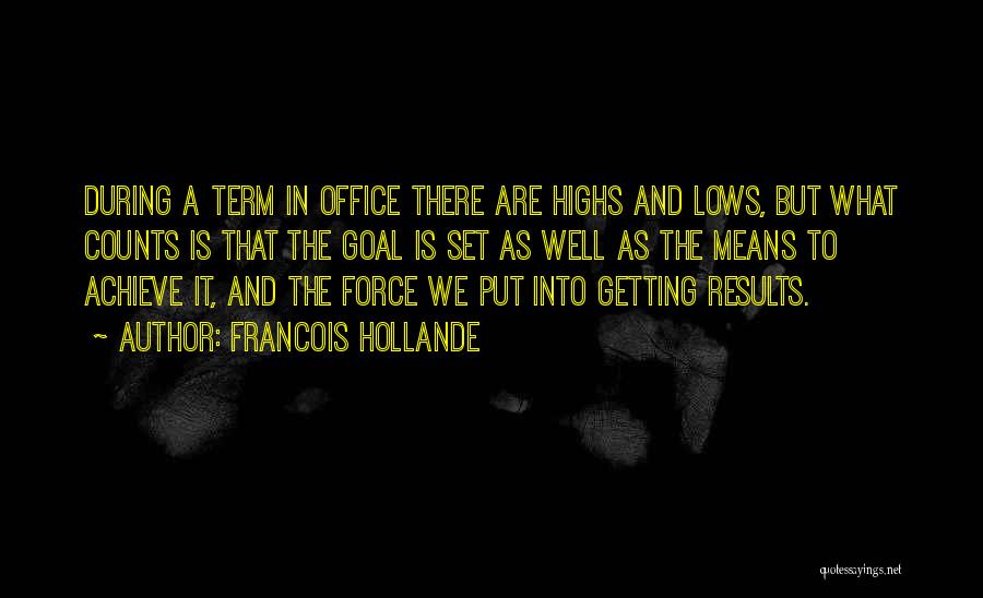 Highs Quotes By Francois Hollande