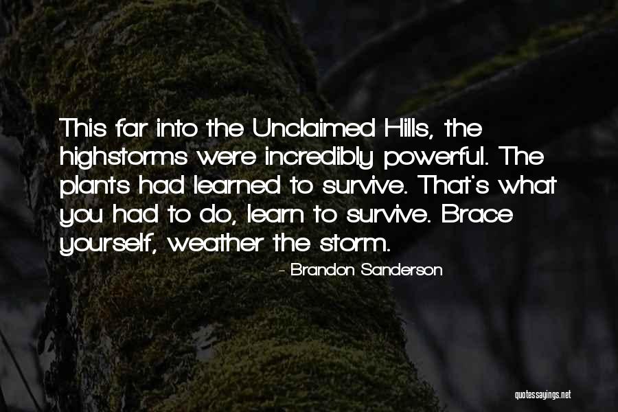 Highstorms Quotes By Brandon Sanderson Highstorms Quotes By Brandon Sanderson