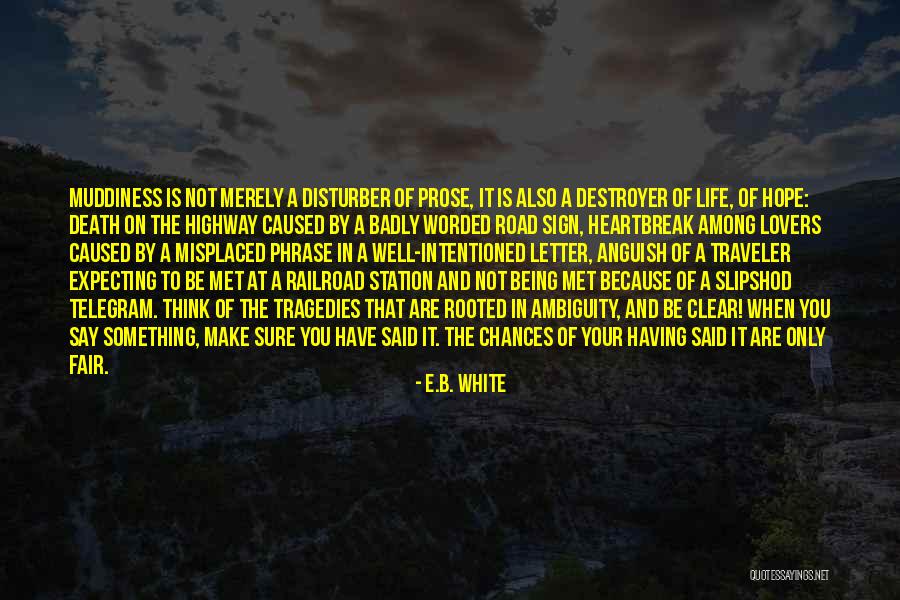 Highway Of Life Quotes By E.B. White Highway Of Life Quotes By E.B. White