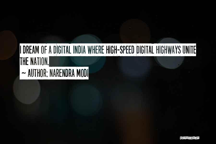 Highways Quotes By Narendra Modi