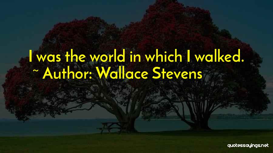 Hiking And Trekking Quotes By Wallace Stevens