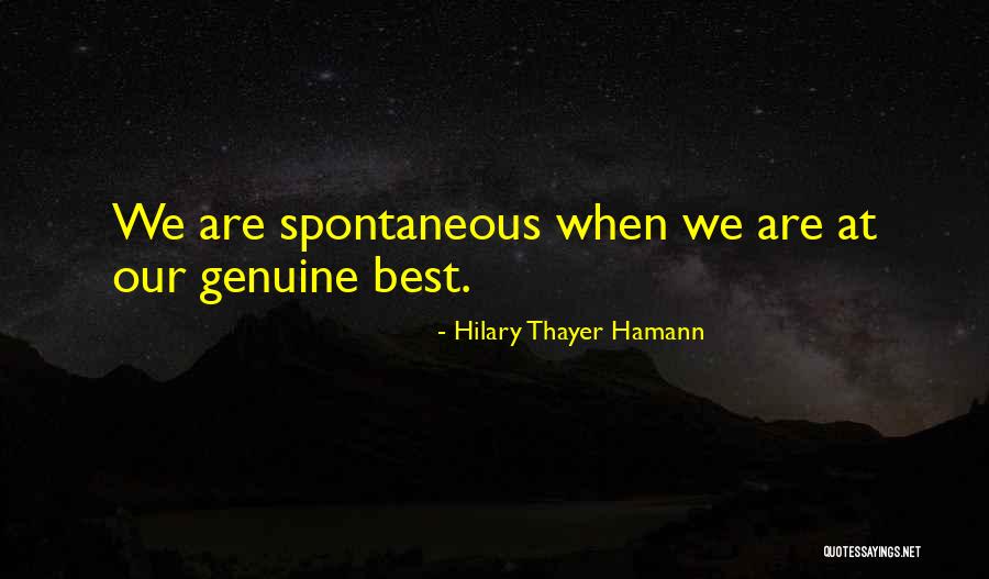 Hilary Quotes By Hilary Thayer Hamann