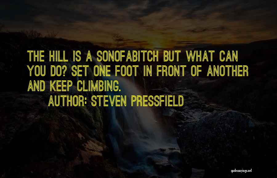 Hill Climbing Quotes By Steven Pressfield