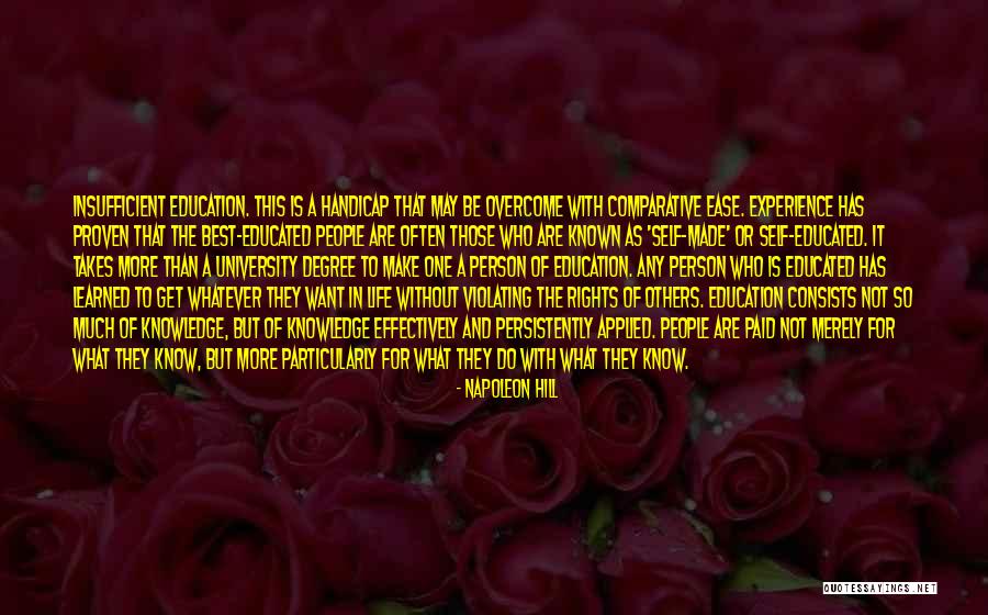Hill Education Quotes By Napoleon Hill Hill Education Quotes By Napoleon Hill