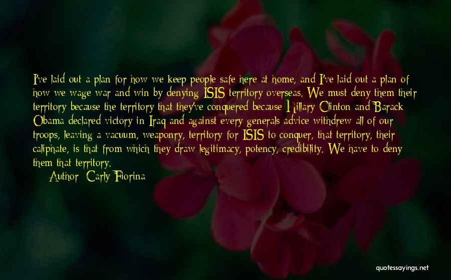 Hillary Clinton Iraq War Quotes By Carly Fiorina