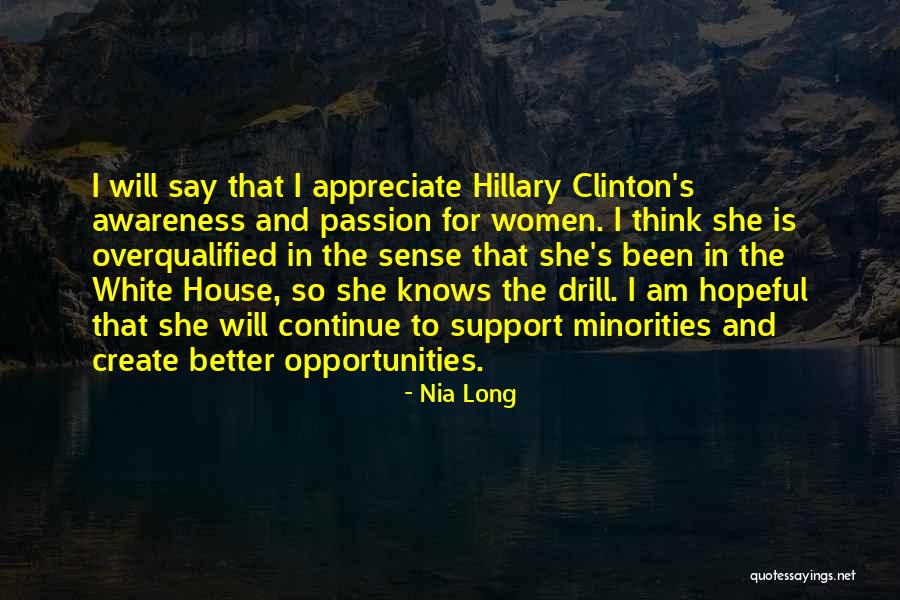 Hillary Quotes By Nia Long