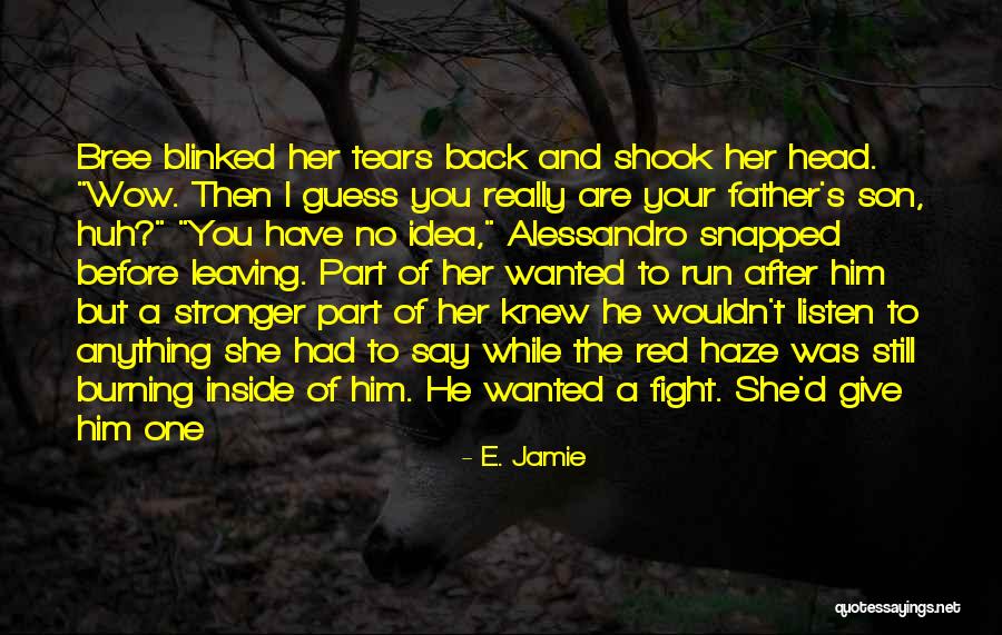 Him After A Fight Quotes By E. Jamie Him After A Fight Quotes By E. Jamie