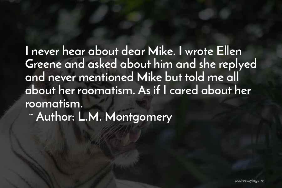 Him Funny Quotes By L.M. Montgomery