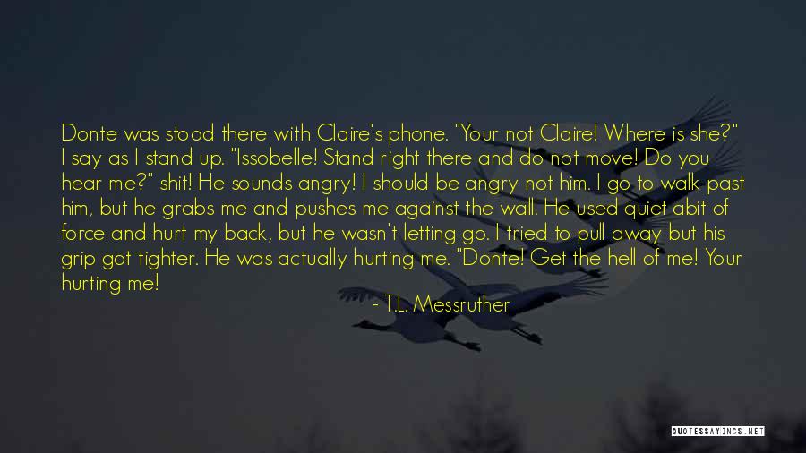 Him Hurting You Quotes By T.L. Messruther Him Hurting You Quotes By T.L. Messruther