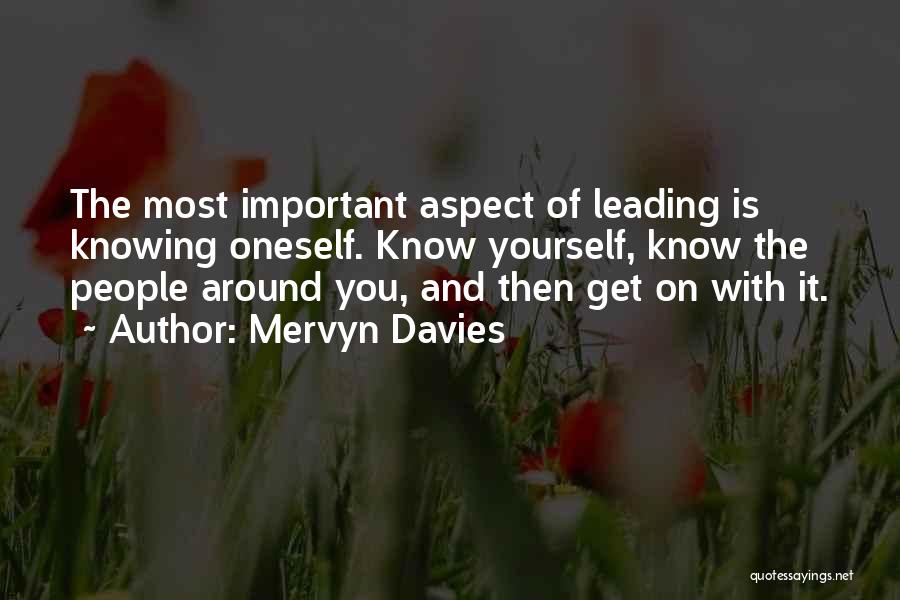 Him Leading You On Quotes By Mervyn Davies