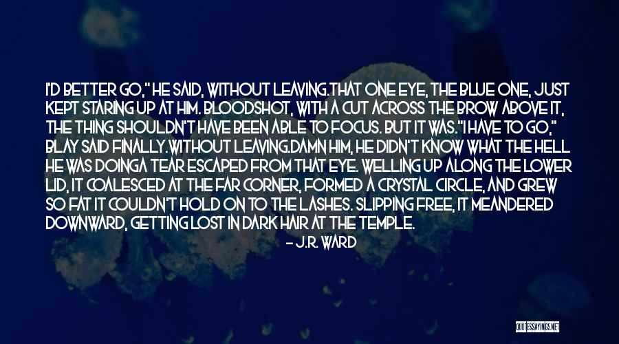 Him Leaving Quotes By J.R. Ward