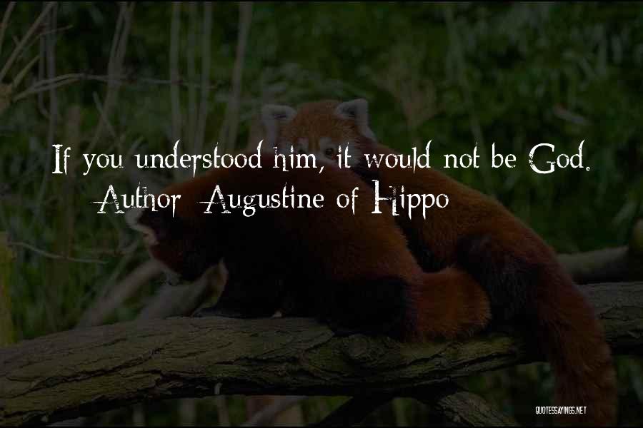 Him Not Understanding Quotes By Augustine Of Hippo