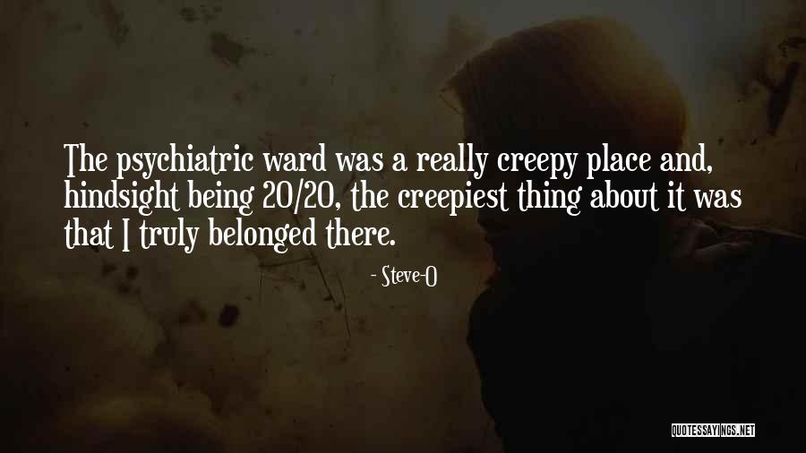 Hindsight 20/20 Quotes By Steve-O Hindsight 20/20 Quotes By Steve-O