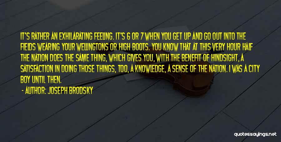 Hindsight Quotes By Joseph Brodsky