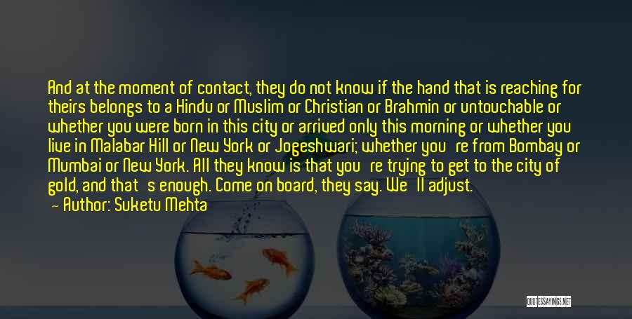 Hindu And Muslim Quotes By Suketu Mehta