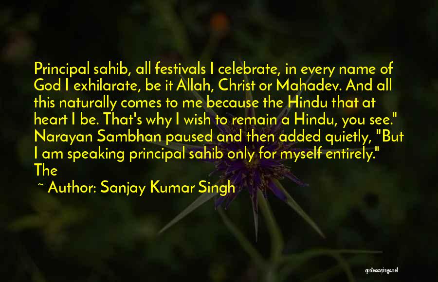 Hindu Festivals Quotes By Sanjay Kumar Singh