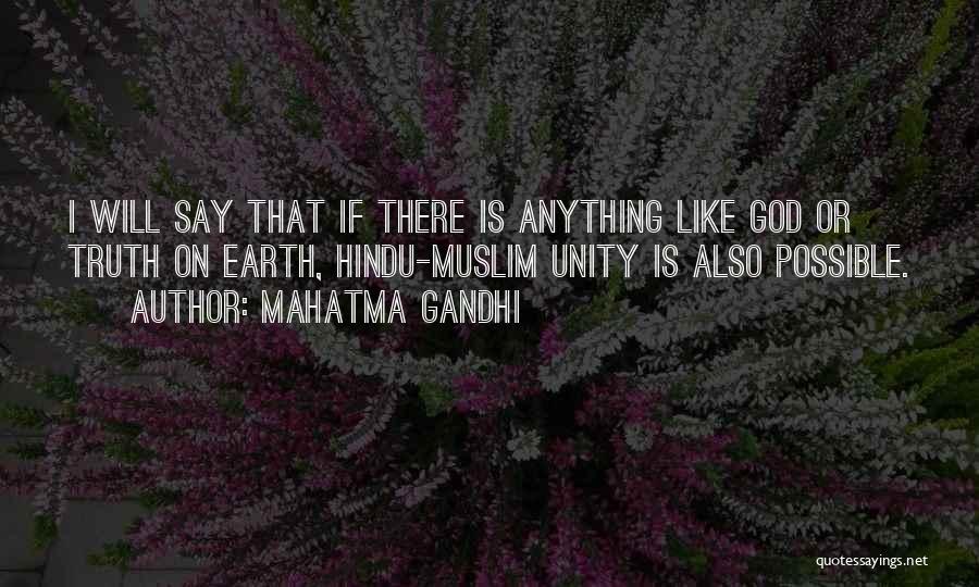 Hindu God Quotes By Mahatma Gandhi