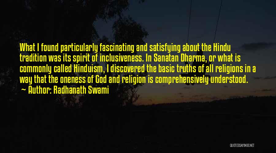Hindu God Quotes By Radhanath Swami