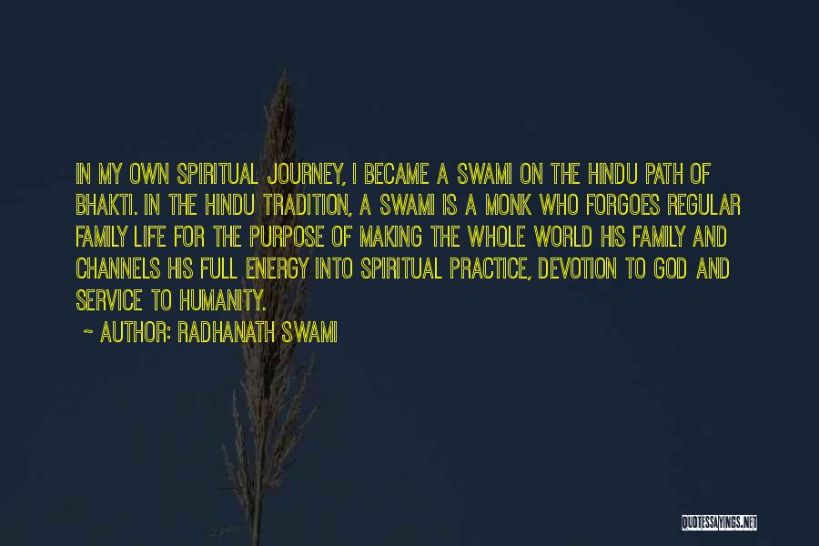 Hindu God Quotes By Radhanath Swami